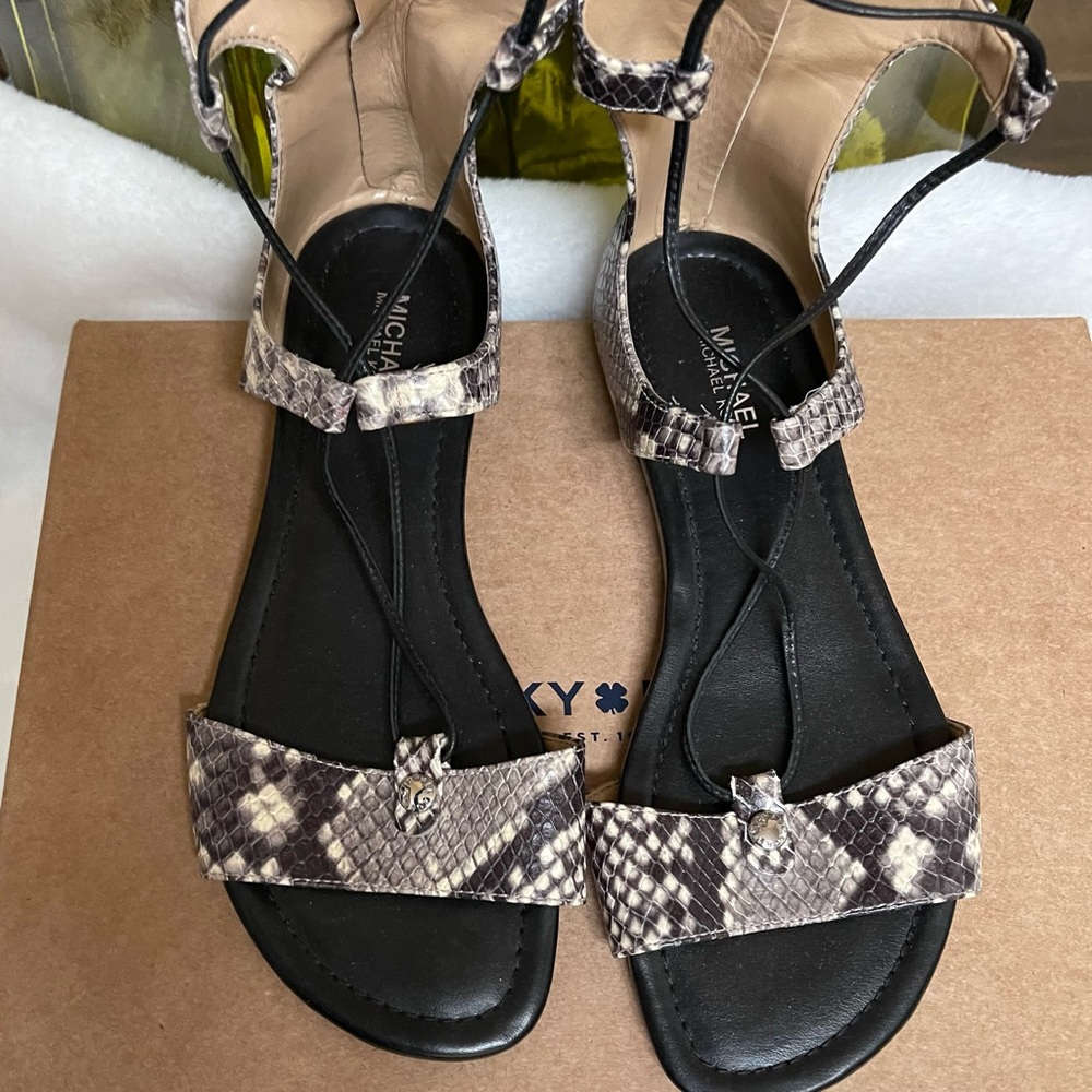 🩴SALE “Michael Kors” Tall Flat Gladiator Sandals